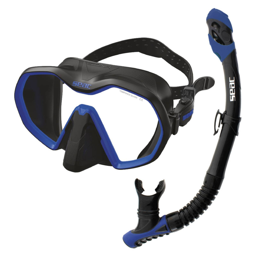 Set de Buceo Bis Icona Reverse Dry Negro-Azul Seac 89-96NB
