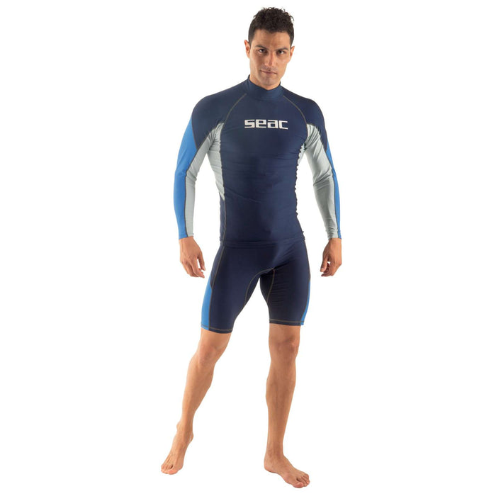 Rash Guard Raa Long Evo Man Dark-Blue XXL Seac 9316-06