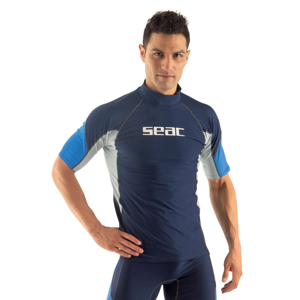 Rash Guard Raa Short Evo Man Dark-Blue XS Seac 9317-01