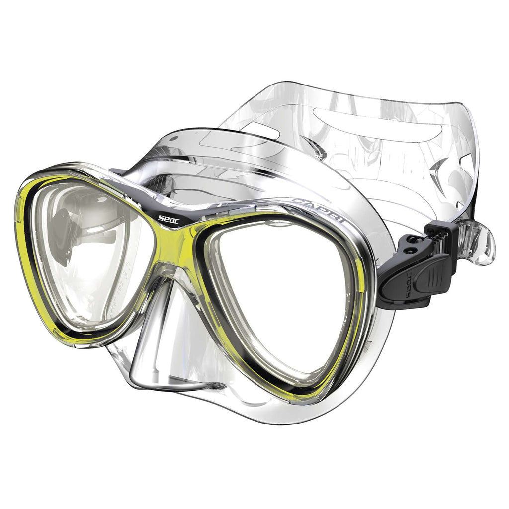 Maschera da Snorkeling Capri Slt Trasparente-Gialla Seac 9419Y