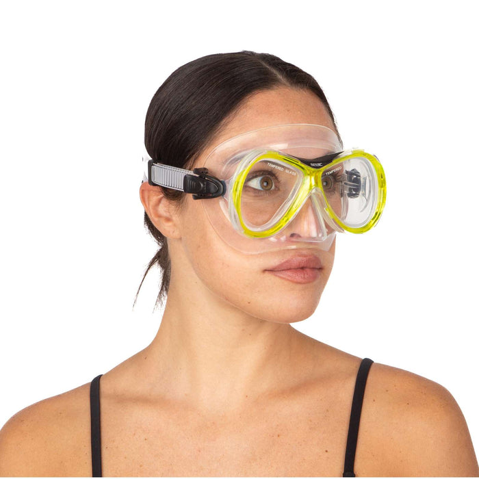 Maschera da Snorkeling Capri Slt Trasparente-Gialla Seac 9419Y