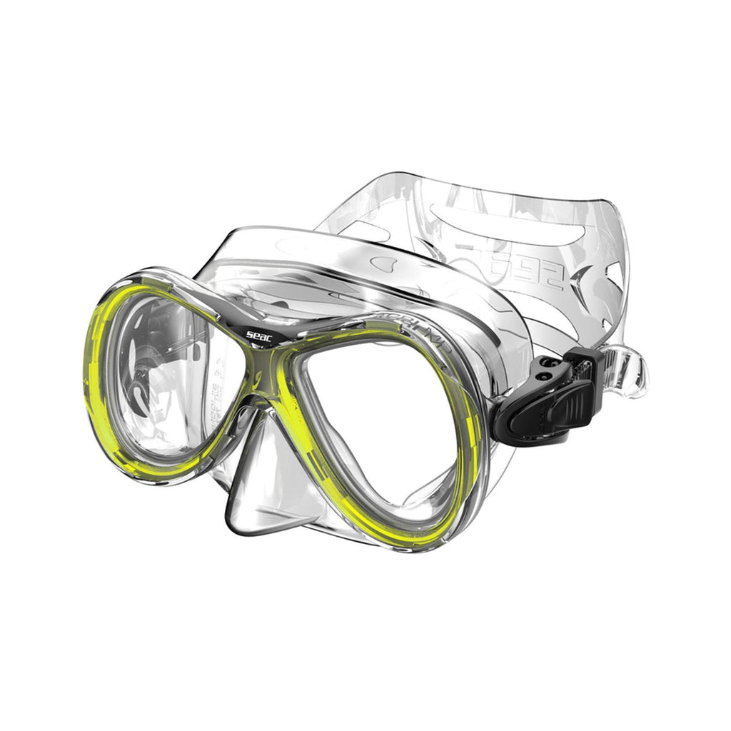 Máscara de snorkel Capri MD transparente-amarillo Seac 9422Y