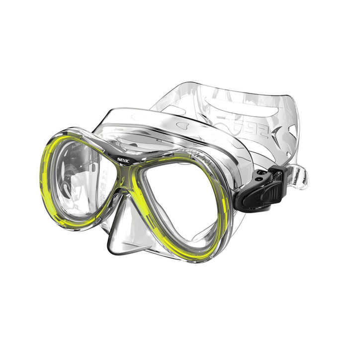 Máscara de snorkel Capri MD transparente-amarillo Seac 9422Y