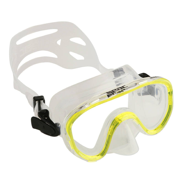Masque de snorkeling Marina Enfants Transparent-Jaune Seac 9426Y