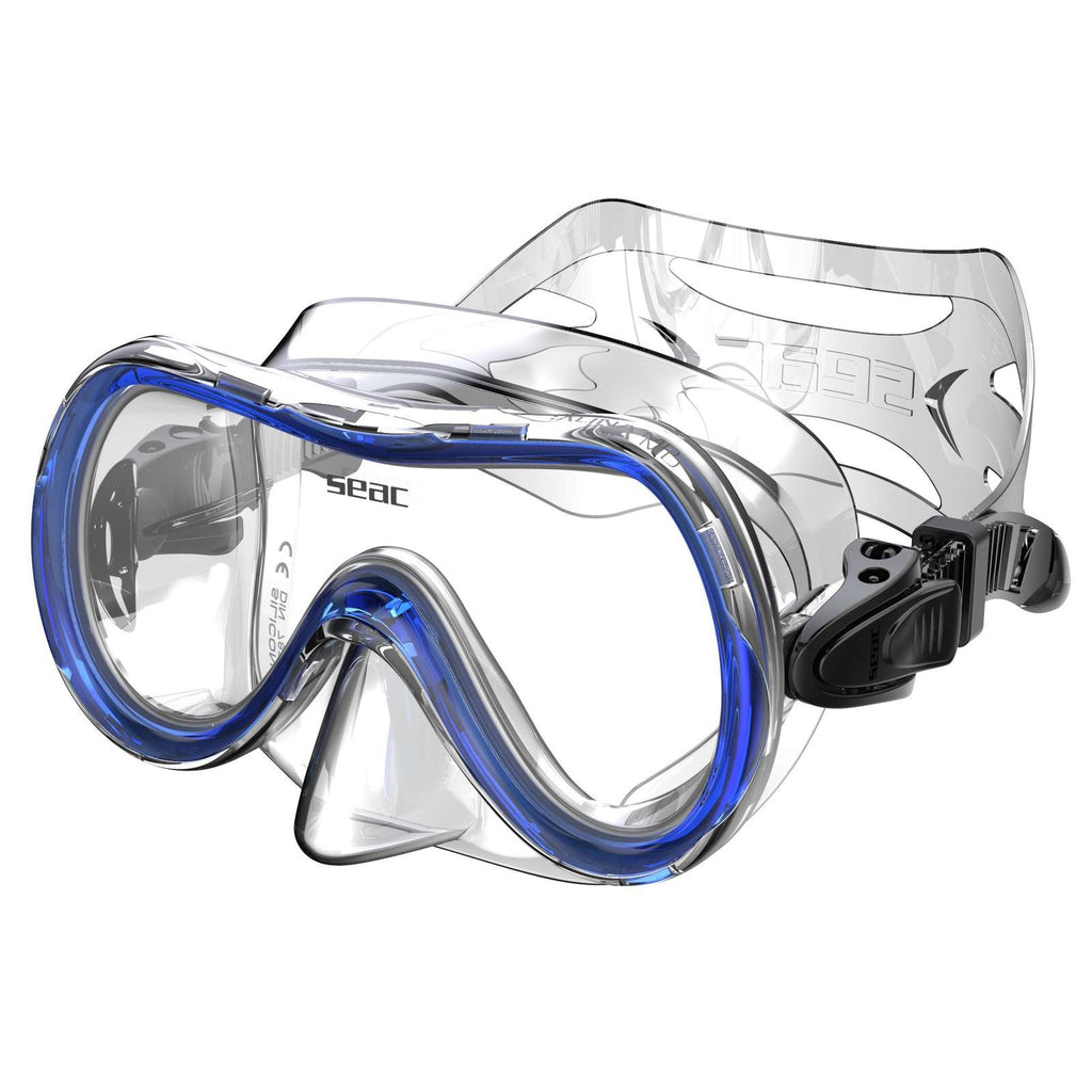 Maschera da Snorkeling Salina Md Trasparente-Blu Seac 9446B