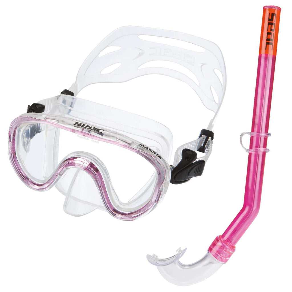 Set de snorkeling Marina Z Piccolo Clear-Pink Seac 9467P