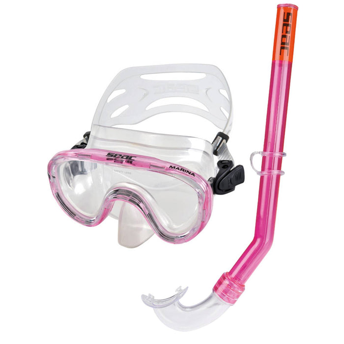 Set de snorkeling Marina Slt Z Piccolo Clear-Pink Seac 9468P