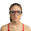 Masque de natation Vision Hd Clear-Rouge Seac 9908R