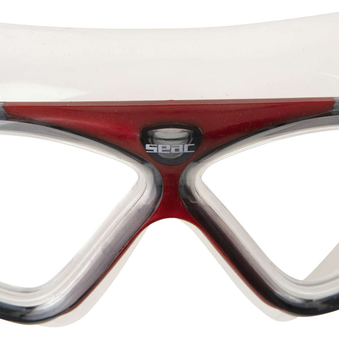 Masque de natation Vision Hd Clear-Rouge Seac 9908R