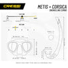 Kit di Snorkeling Metis e Corsica Hunter Camo-Blu Cressi XDM103020