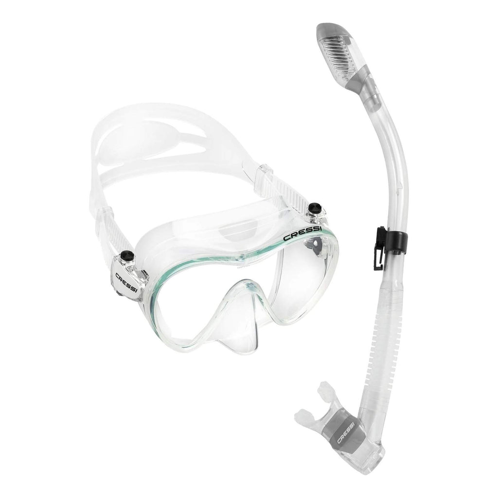 Snorkeling Kit F1 and Dry Transparent Cressi YDS280000