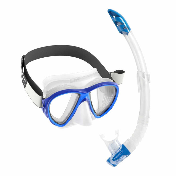 Snorkeling Kit Fiji Tx and Gamma Transparent-Blue Cressi DM280020