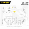 Kit di Snorkeling F1 e Dry Blu Cressi YDS280021