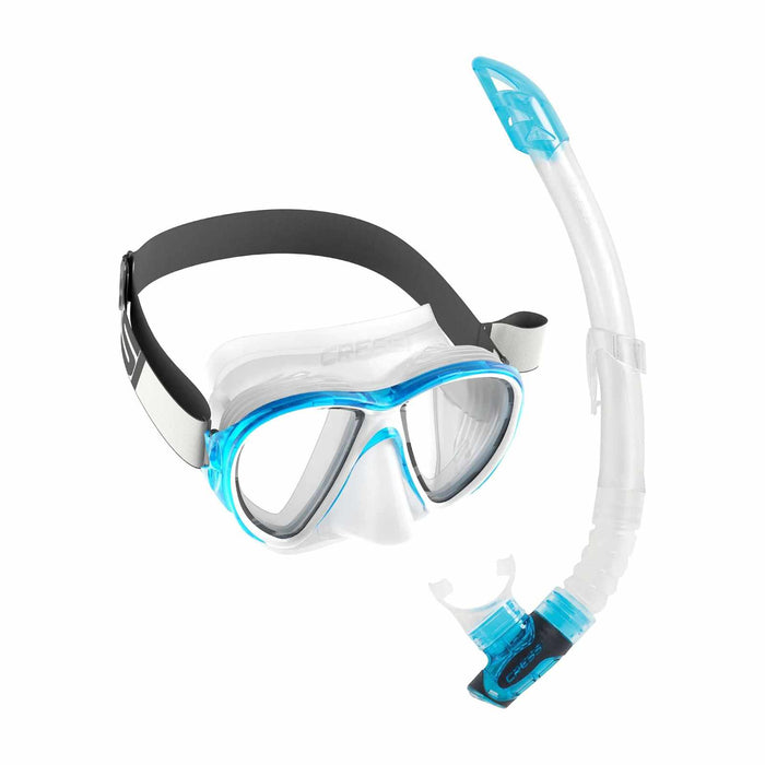 Kit di Snorkeling Fiji Tx e Gamma Trasparente-Acquamarina Cressi DM280025