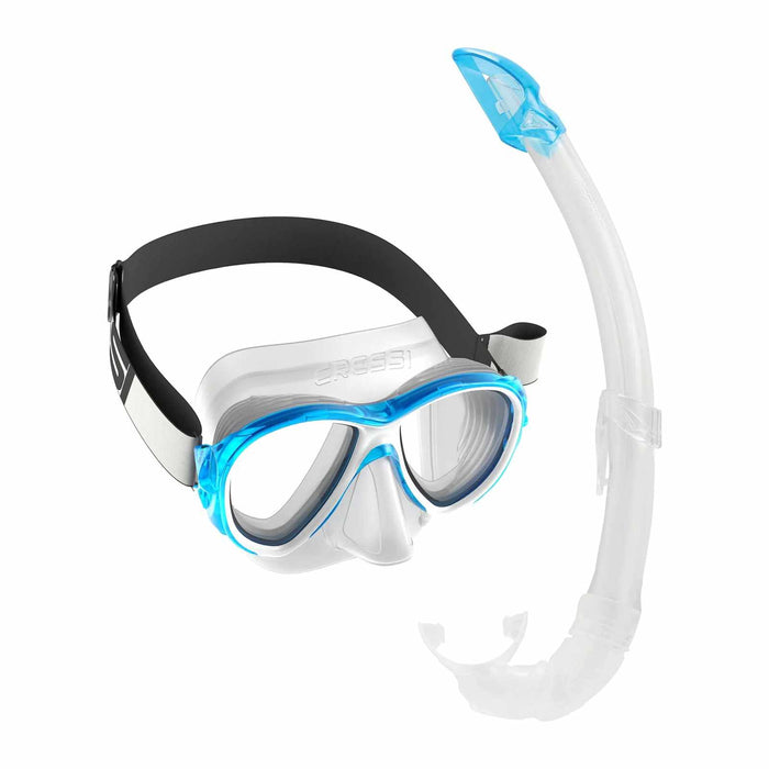 Snorkeling Kit Samoa and Mexico Transparent-Aquamarine Cressi DM291025