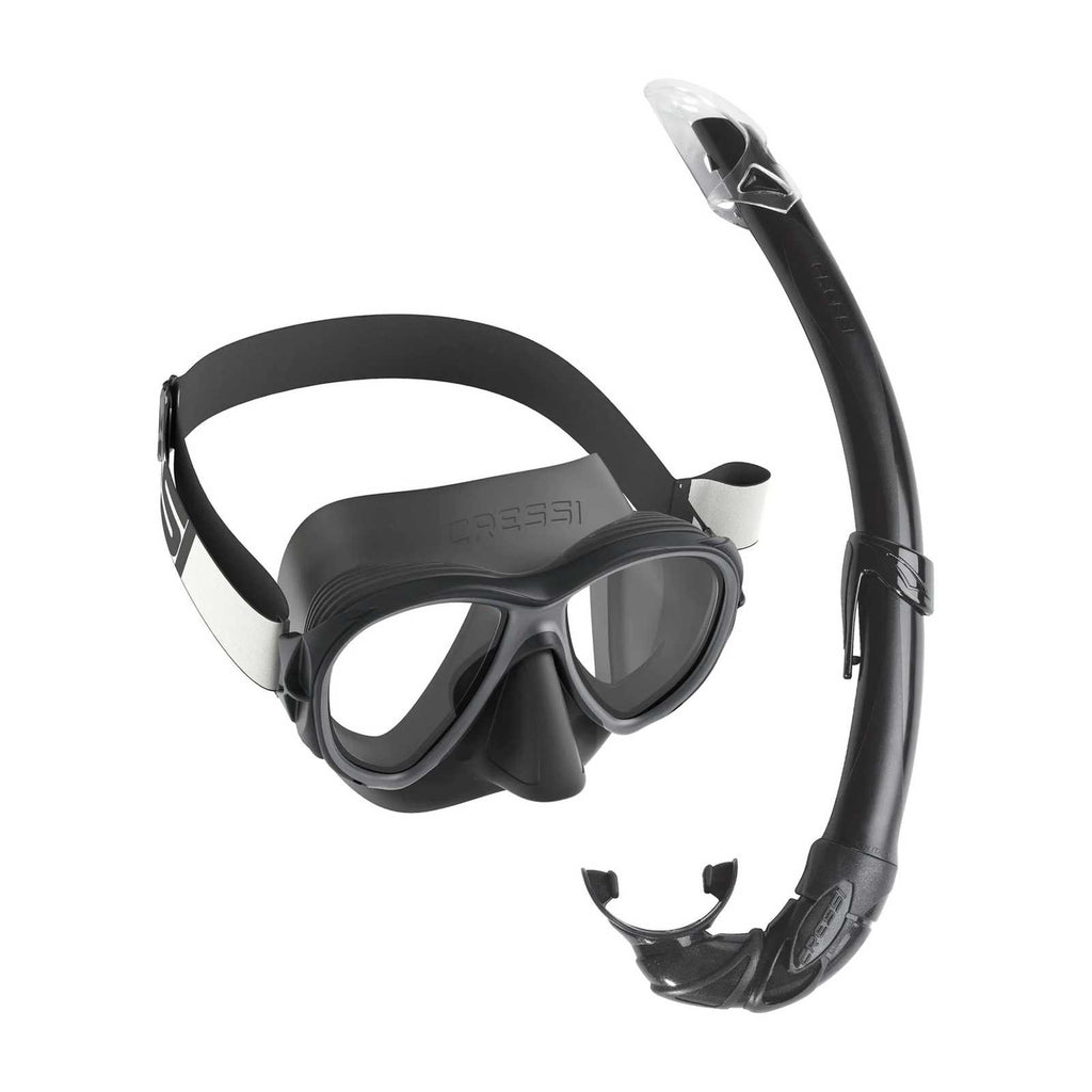 Kit di Snorkeling Samoa e Messico Nero Scuro Cressi DM291550