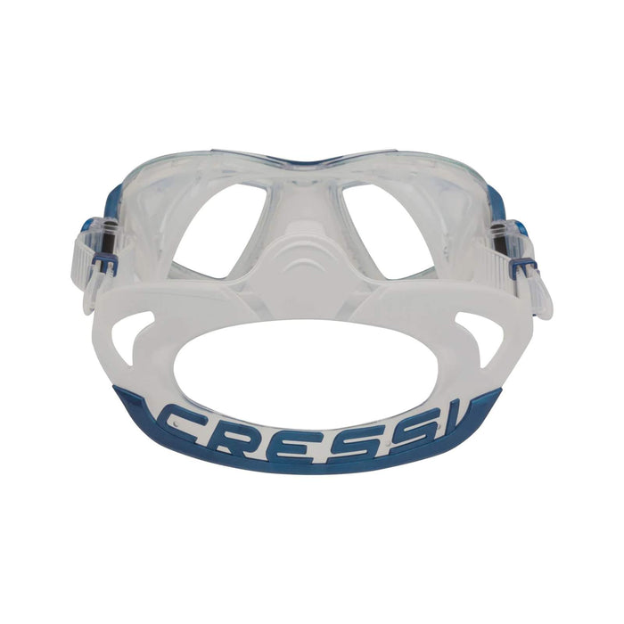 Maschera da Immersione in Silicone Zeus Trasparente-Blu Cressi DS470020