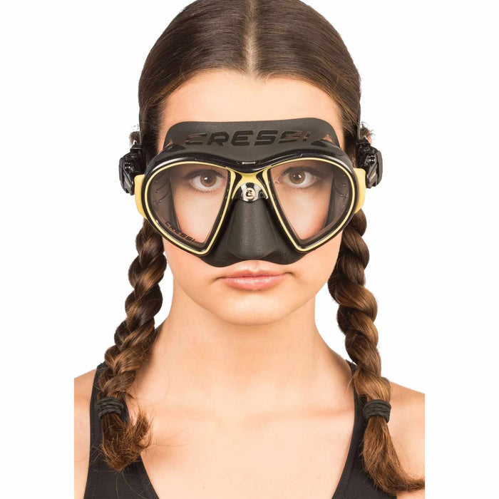 Diving Silicone Mask Zeus Dark-Gold Cressi DS475009