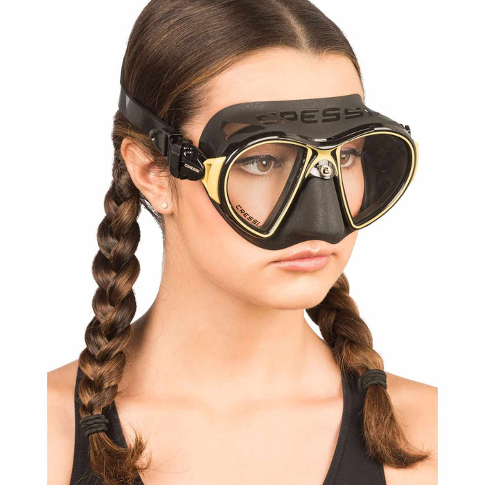 Diving Silicone Mask Zeus Dark-Gold Cressi DS475009