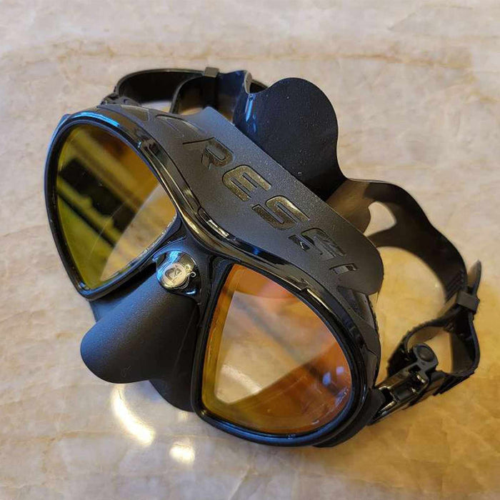 Maschera da Immersione in Silicone Zeus Lenti Nero-Arancio Cressi DS4750509