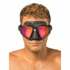 Maschera da Immersione in Silicone Zeus Lenti Nero-Arancio Cressi DS4750509