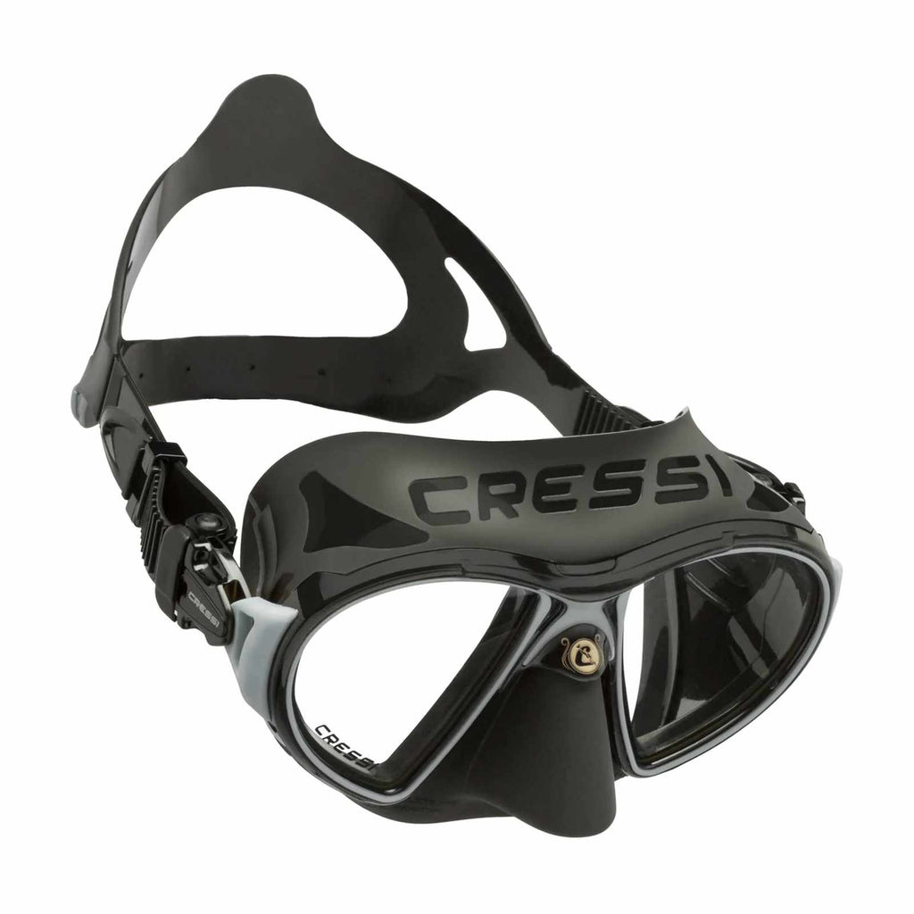 Diving Silicone Mask Zeus Black-Silver Cressi DS475051