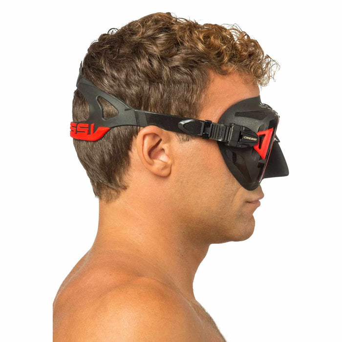 Maschera da Immersione in Silicone Zeus Rosso Scuro Cressi DS475058
