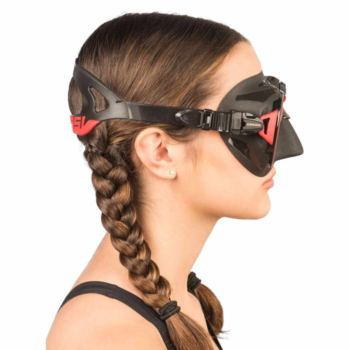 Maschera da Immersione in Silicone Zeus Rosso Scuro Cressi DS475058
