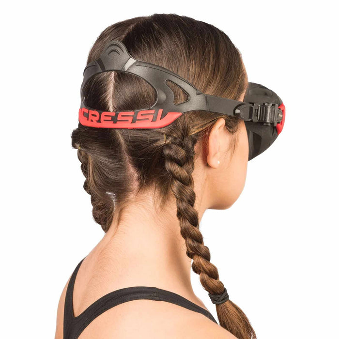 Maschera da Immersione in Silicone Zeus Rosso Scuro Cressi DS475058