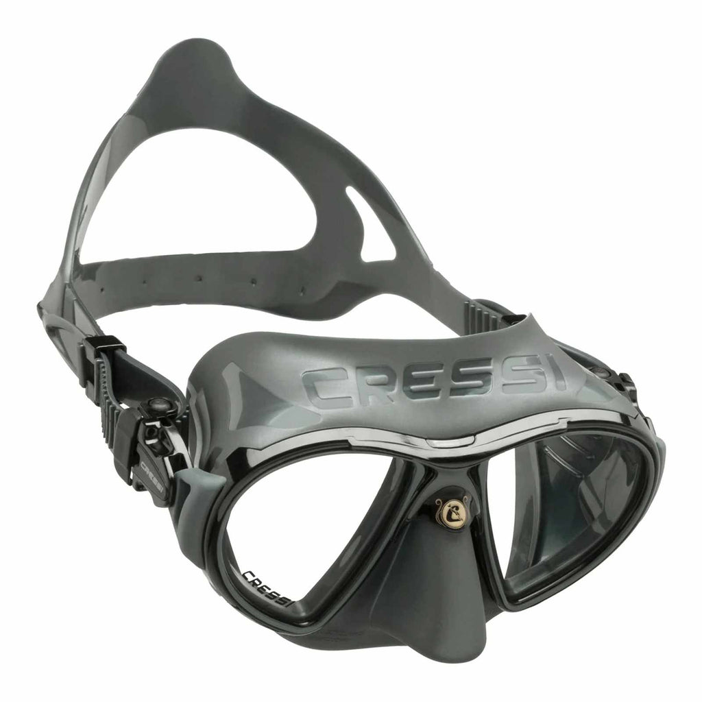 Maschera da Immersione in Silicone Zeus Grigio-Nero Cressi DS475150