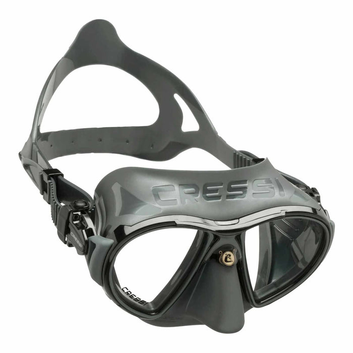 Maschera da Immersione in Silicone Zeus Grigio-Nero Cressi DS475150