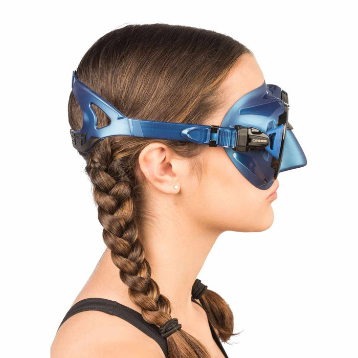 Diving Silicone Mask Zeus Blue-Metal Cressi DS475550