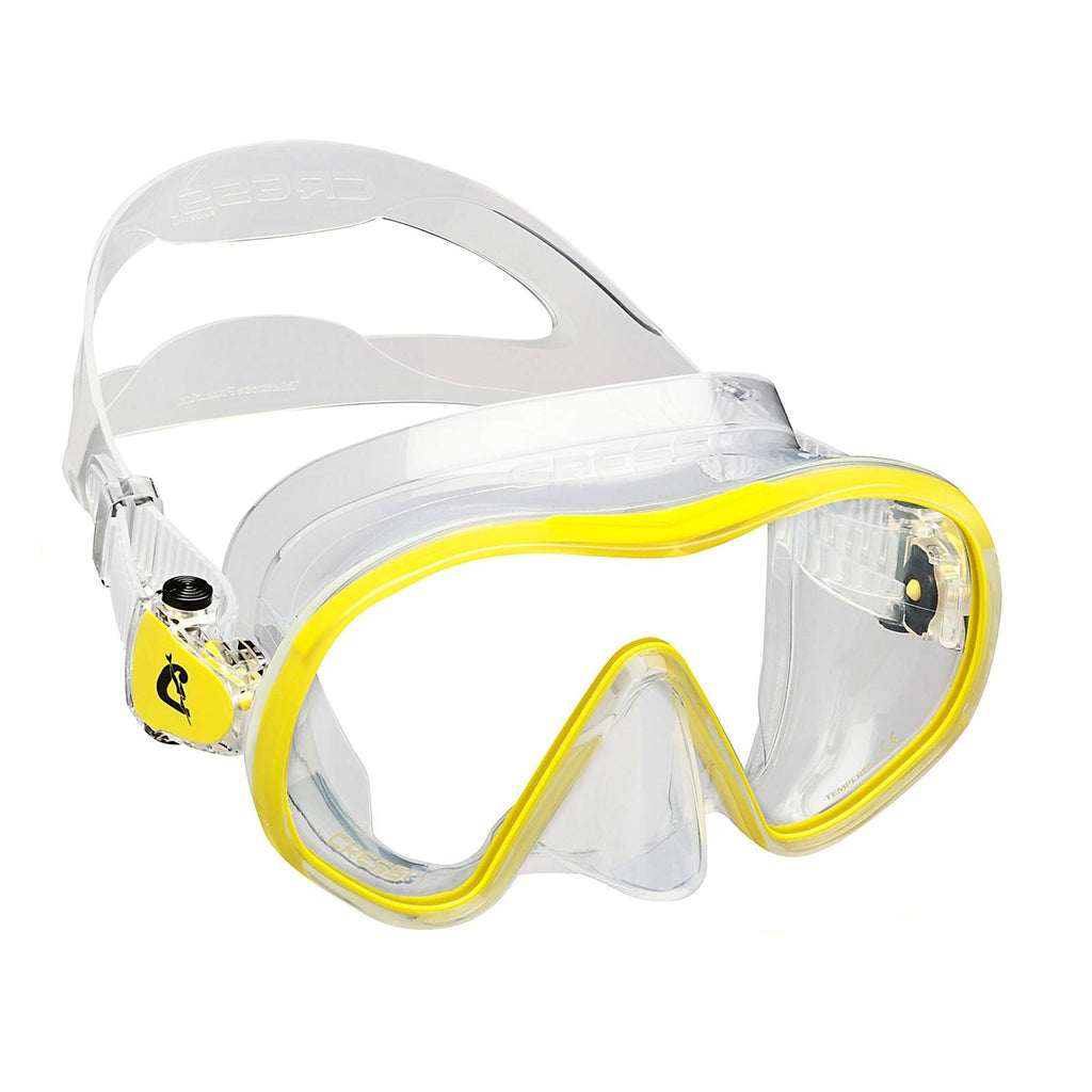 Diving Silicone Mask F-dual Transparent-Yellow Cressi ADS500010