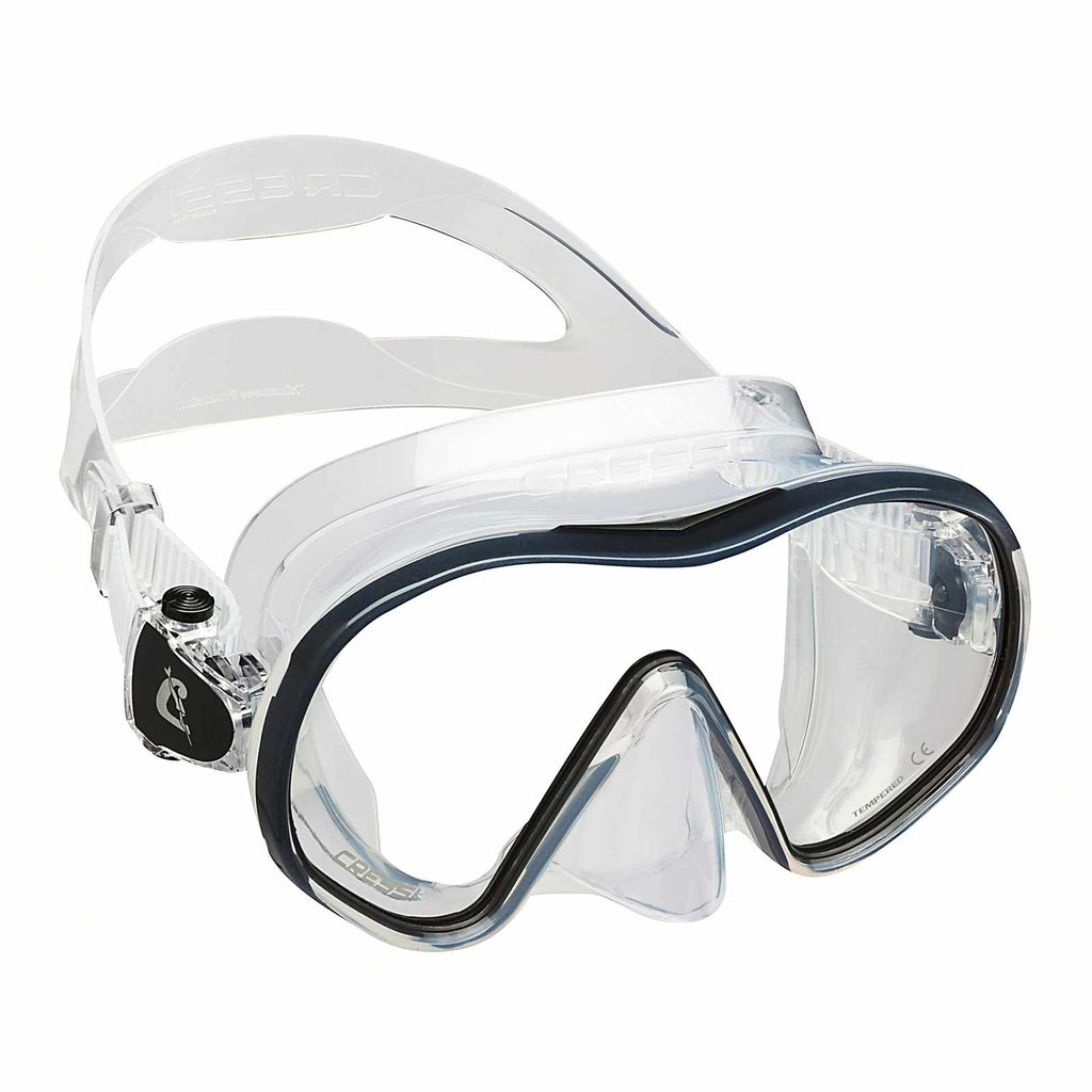 Diving Silicone Mask F-dual Transparent-Black Cressi ADS500050