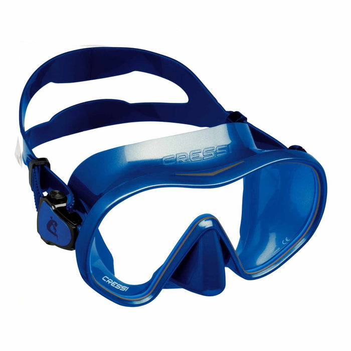 Diving Silicone Mask F-dual Metallic-Blue Cressi ADS502051