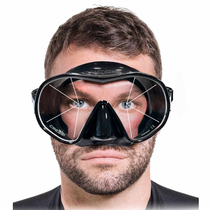Diving Silicone Mask F-dual Metallic-Blue Cressi ADS502051