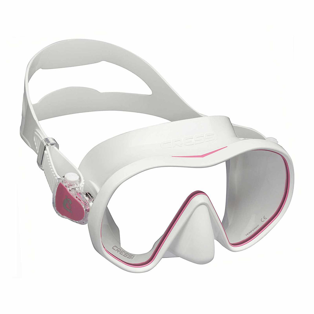 Diving Silicone Mask F-dual White-Pink Cressi ADS503040