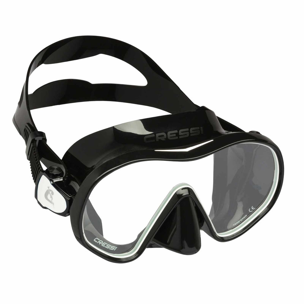 Diving Silicone Mask F-dual Black-White Cressi ADS505030
