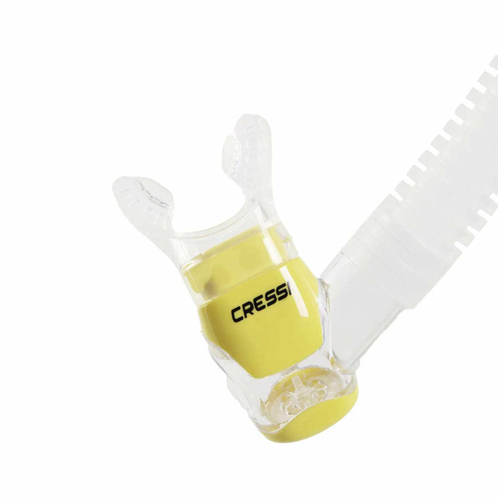 Snorkel Tube Corfu Silver-Yelow Cressi ES300051