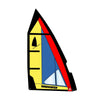 Segel Windsurfer LT Blau-Gelb-Rot 5,7 Exocet AR01064