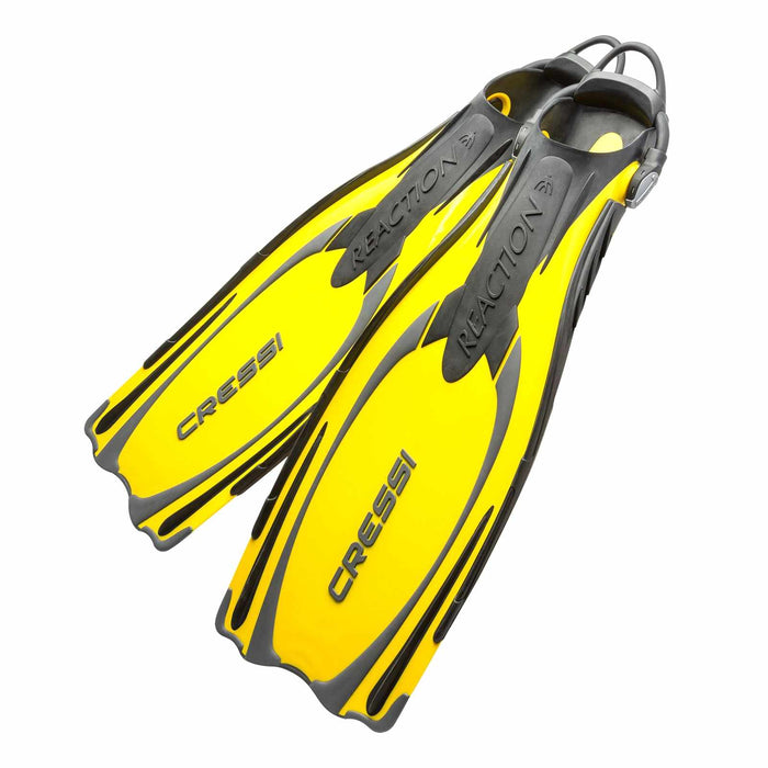 Diving Fins Reaction Ebs Yellow-Silver L-XL-EU 45-47-UK 10-12 Cressi BE091044