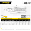 Diving Fins Master Ara Ebs Black M-L-EU 41-43-UK 8-9 Cressi BE135542