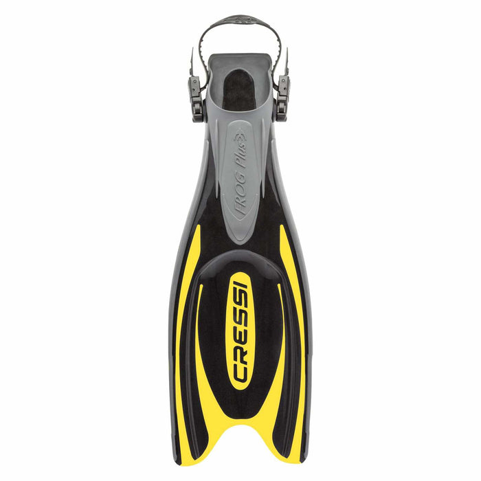 Aletas de buceo Frog Plus Negro-Amarillo M-L-EU 42-45-UK 7-9 Cressi BF205142