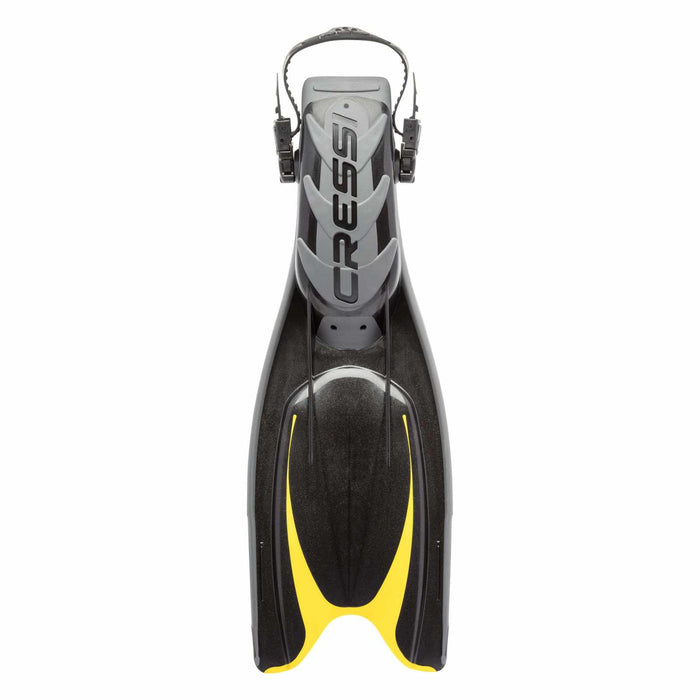Aletas de buceo Frog Plus Negro-Amarillo M-L-EU 42-45-UK 7-9 Cressi BF205142