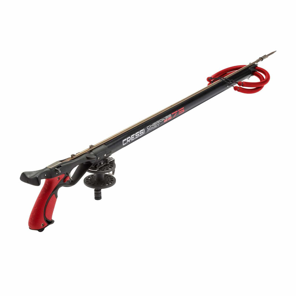 Fucile a elastico Cherokee Fast Nero-Rosso 100 Cressi FE363300