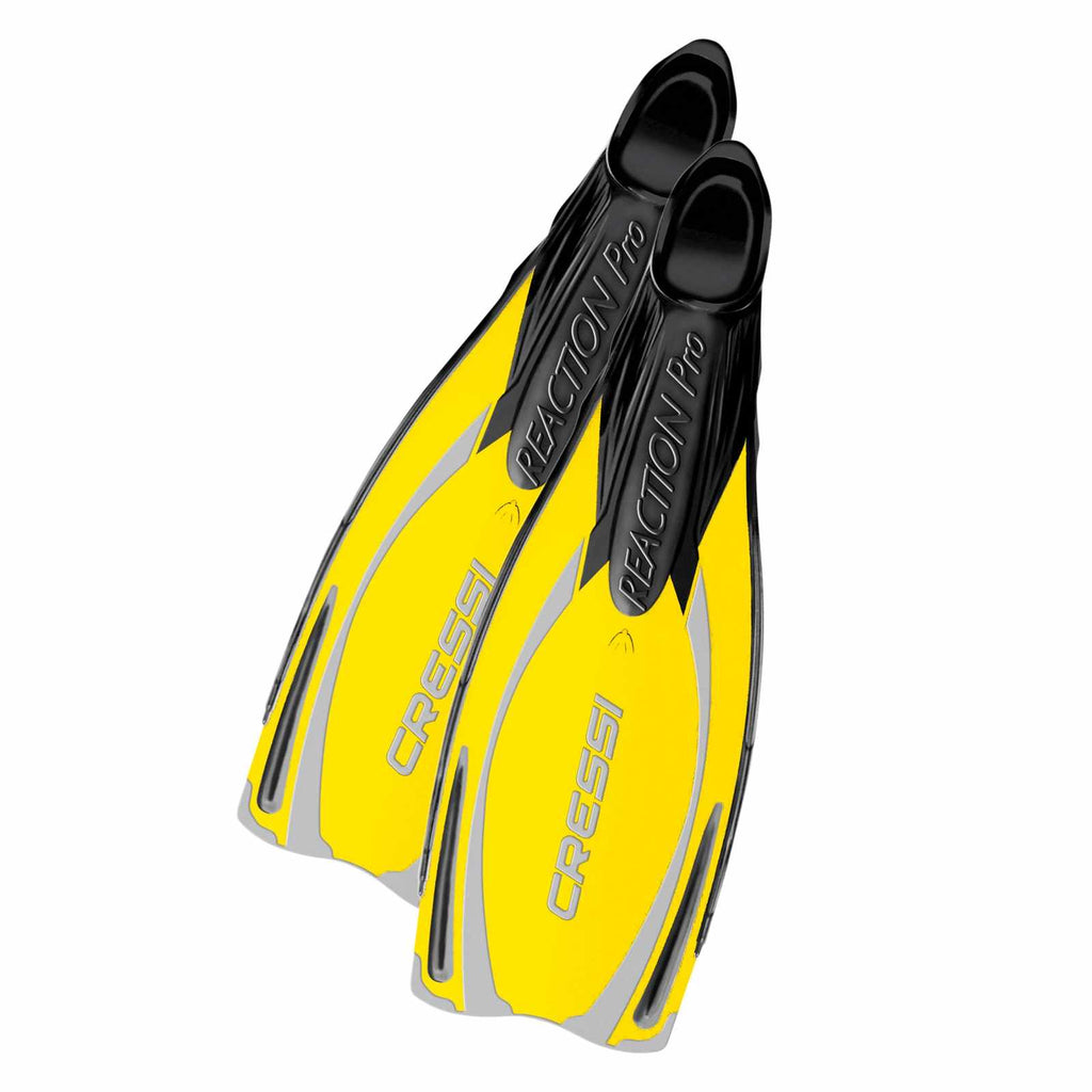 Fins de buceo Reaction Pro Amarillo-Gris EU 42-43-UK 8-9 Cressi BG191042