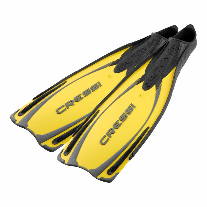 Fins de buceo Reaction Pro Amarillo-Gris EU 42-43-UK 8-9 Cressi BG191042