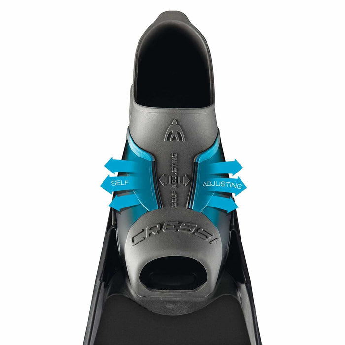 Foot Pocket Freediving Fins Gara Turbo Grey EU 40-41-UK 6,5-7 Cressi BH015040