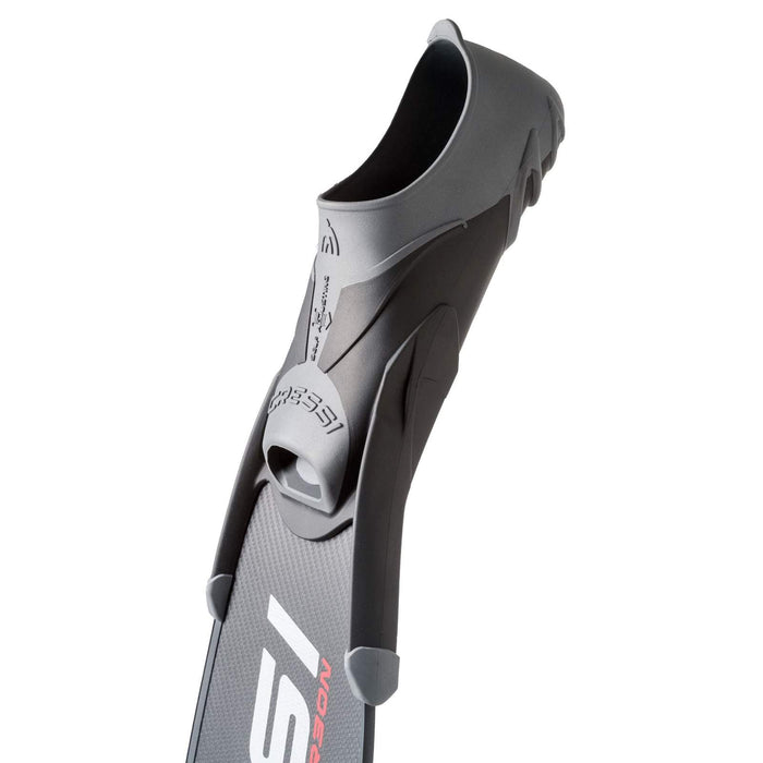 Foot Pocket Freediving Fins Gara Turbo Grey EU 44-45-UK 10-105 Cressi BH015044