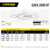 Palmes de plongée libre Gara 2000 Hf Black EU 46-47-UK 12-13 Cressi BH115046